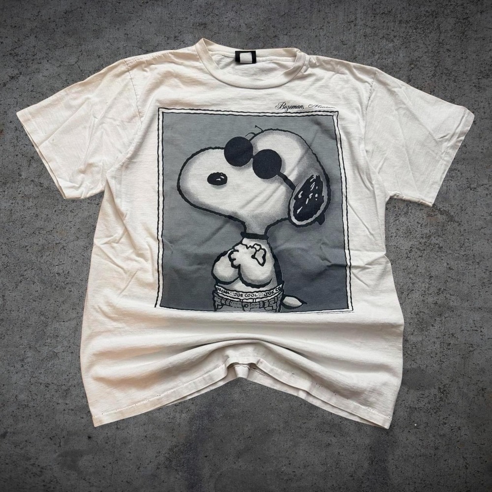 Vintage 90s Joe Cool Single Stitch T-Shirt Size XL Changes Tag Peanuts Snoopy